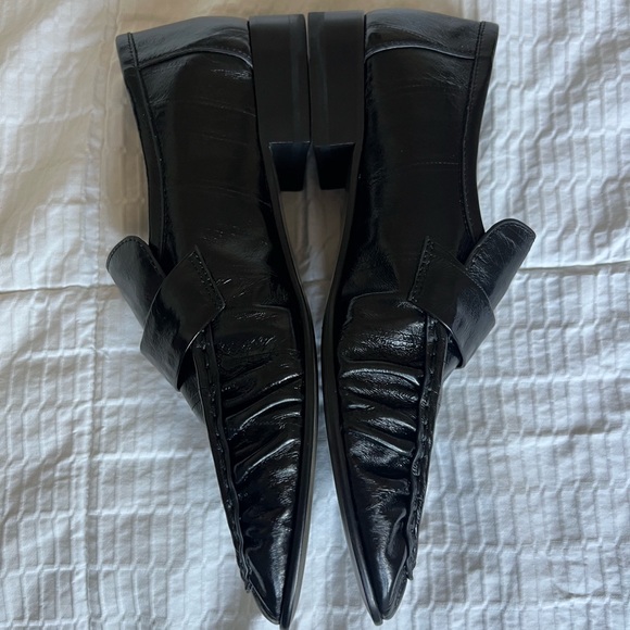 The Row Eel Skin Black Loafers - Picture 5 of 9